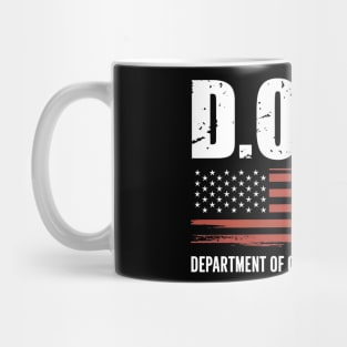 Doge-Department-Of-Government-Efficiency-Us-Flag Mug